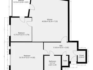 Pronájem bytu 3+kk, Praha - Kamýk, Cholupická, 109 m2