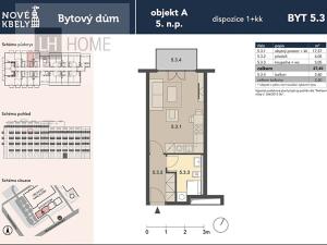 Prodej bytu 1+kk, Praha - Kbely, 27 m2