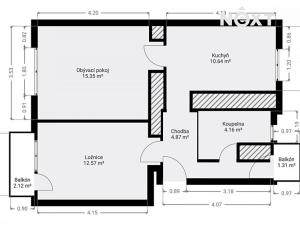 Prodej bytu 2+1, Pardubice, Jungmannova, 59 m2