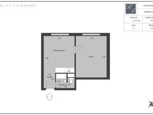 Prodej bytu 1+1, Ústí nad Labem, Seifertova, 36 m2