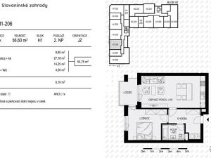 Prodej bytu 2+kk, Olomouc, Loudova, 57 m2