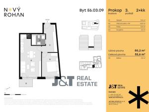 Prodej bytu 2+kk, Praha - Karlín, Libeňský ostrov, 53 m2