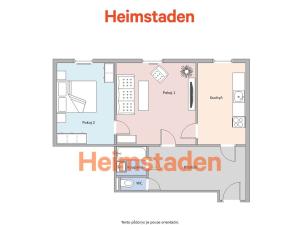 Pronájem bytu 2+1, Havířov - Město, Hybešova, 56 m2