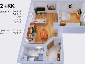 Prodej bytu 2+kk, Beroun, Preislerova, 52 m2