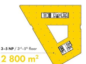 Pronájem kanceláře, Olomouc, tř. Kosmonautů, 2800 m2