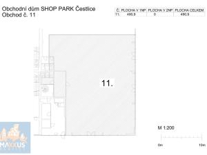 Pronájem obchodního prostoru, Čestlice, Průhonická, 490 m2