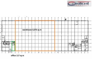 Pronájem výrobních prostor, Chrášťany, Za Tratí, 3676 m2
