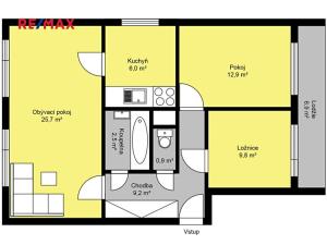 Prodej bytu 3+1, Kutná Hora, Jana Zajíce, 68 m2