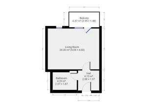 Pronájem bytu 1+kk, Praha - Jinonice, Kačírkova, 31 m2