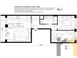 Prodej bytu 3+kk, Praha - Řepy, Španielova, 79 m2