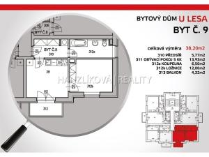 Pronájem bytu 2+kk, České Budějovice - České Budějovice 2, U Lesa, 38 m2