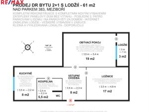 Prodej bytu 2+1, Meziboří, Nad parkem, 61 m2