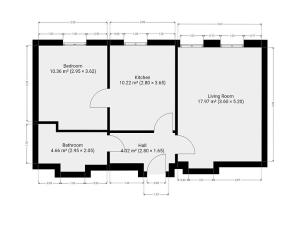 Pronájem bytu 3+kk, Praha - Smíchov, Plzeňská, 46 m2