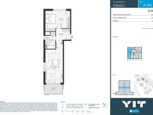 Prodej bytu 2+kk, Praha - Chodov, Komárkova, 55 m2