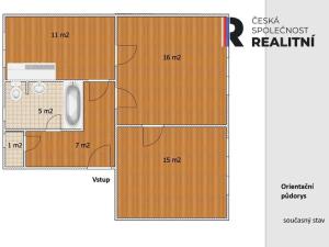 Prodej bytu 2+1, Podbořany, Bratří Čapků, 60 m2