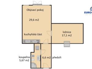 Pronájem bytu 2+kk, Kladno, O. Peška, 59 m2