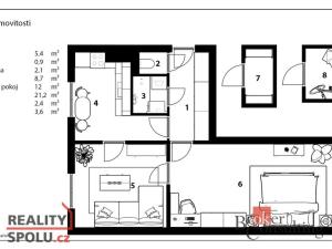 Prodej bytu 2+1, Týniště nad Orlicí, Družstevní, 62 m2