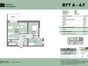 Prodej bytu 3+kk, Velká Bystřice, 71 m2