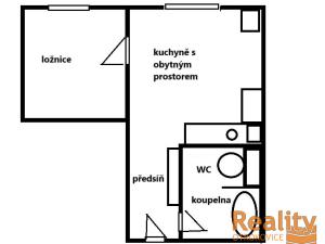 Pronájem bytu 1+1, Otrokovice - Kvítkovice, SNP, 37 m2