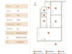 Prodej bytu 3+kk, Praha - Smíchov, Nad Laurovou, 85 m2