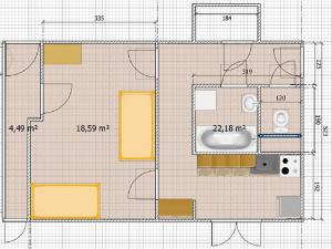 Prodej bytu 1+1, Brno, Studená, 40 m2