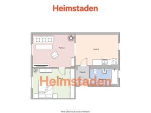 Pronájem bytu 2+1, Havířov - Prostřední Suchá, Osadní, 47 m2