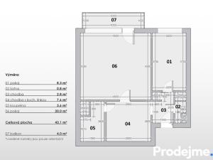 Prodej bytu 2+1, Brno, Valašská, 43 m2