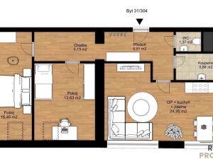 Prodej bytu 3+kk, Třebíč - Vnitřní Město, Karlovo nám., 80 m2