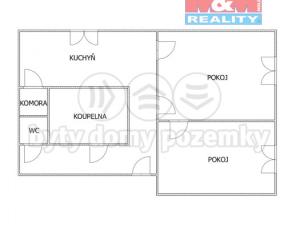 Prodej bytu 2+1, Bušanovice - Želibořice, 56 m2