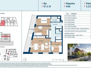 Prodej bytu 4+kk, Praha - Čakovice, Bělomlýnská, 89 m2