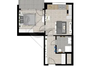 Prodej bytu 2+kk, Praha - Chodov, 44 m2