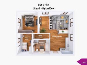 Prodej bytu 3+kk, Újezd - Rybníček, 69 m2