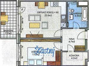 Prodej bytu 2+kk, Praha - Štěrboholy, 56 m2