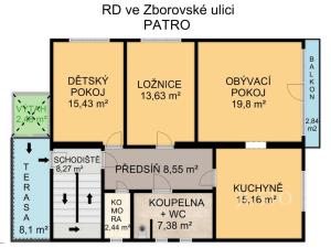 Pronájem bytu 3+1, Písek - Budějovické Předměstí, Zborovská, 83 m2