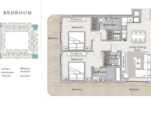 Prodej bytu 2+kk, Dubaj, Spojené arabské emiráty, 91 m2