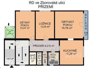 Pronájem rodinného domu, Písek, Zborovská, 236 m2