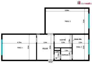 Pronájem bytu 2+1, Mariánské Lázně - Úšovice, Tepelská, 68 m2