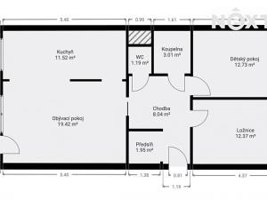 Prodej bytu 3+kk, Praha - Stodůlky, Běhounkova, 73 m2