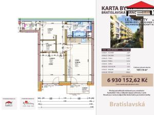 Prodej bytu 2+kk, Brno - Zábrdovice, Bratislavská, 55 m2