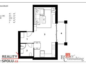 Prodej bytu 1+kk, Praha - Hostavice, Písčitá, 41 m2