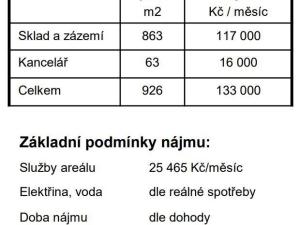 Pronájem skladu, Praha - Horní Počernice, 926 m2