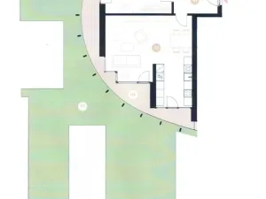 Pronájem bytu 2+kk, Praha - Smíchov, Holečkova, 71 m2