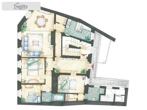 Pronájem bytu 4+1, Praha - Malá Strana, Vlašská, 170 m2