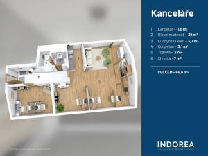 Pronájem kanceláře, Jindřichův Hradec, Schwaigrova, 67 m2