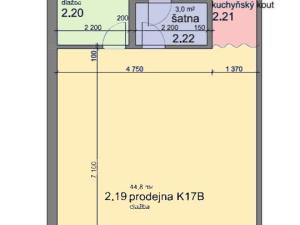 Pronájem obchodního prostoru, Praha - Nusle, Křesomyslova, 64 m2