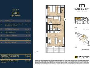 Prodej bytu 3+kk, Kolín, 73 m2