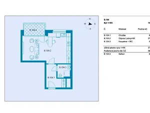 Prodej bytu 2+kk, Praha - Chodov, Benkova, 39 m2