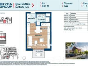 Prodej bytu 1+kk, Praha - Vysočany, 32 m2