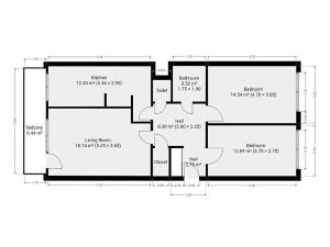 Pronájem bytu 3+1, Praha - Chodov, Láskova, 78 m2