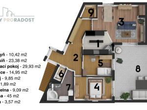 Prodej bytu 3+1, Praha - Stodůlky, Klausova, 150 m2